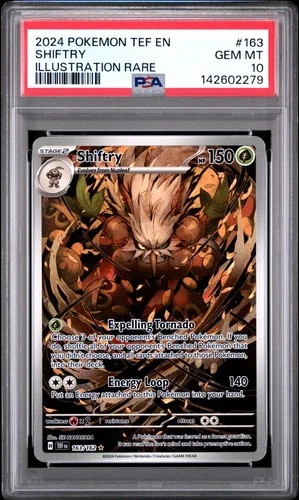 Shiftry 163/162 Pokemon Card Temporal Forces Illustration Rare PSA 10 Gem Mint