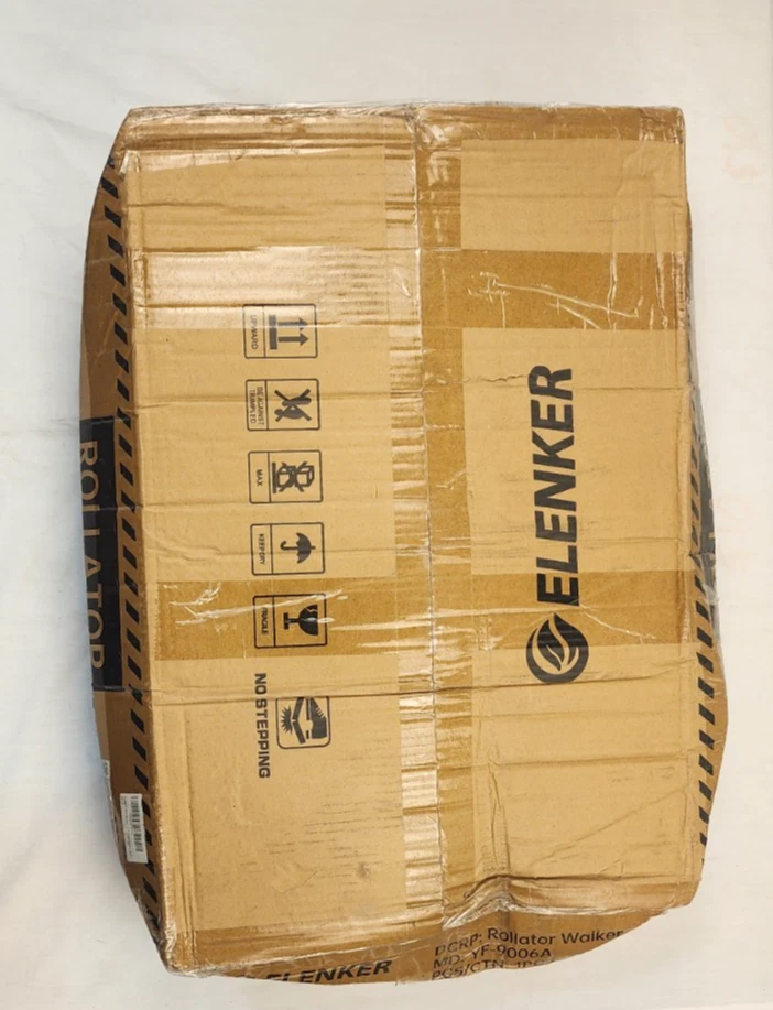 ELENKER YF-9006A 3 Wheel Rollator Walker – Mobility Aid w/10Inch Front Wheel NEW - Image 2 of 2