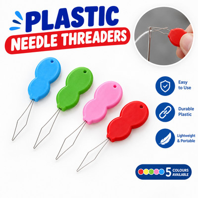 Nadeleinfädler Nähen Hand Maschine Bogen Draht 2/10 Pack Farbe Set UK Werkzeugset