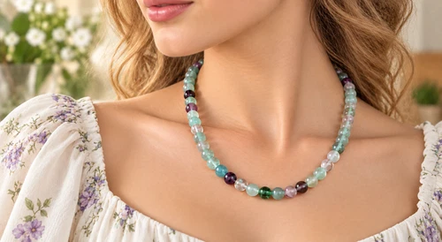 beaded necklace women - product listing photo