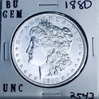 1880 BU GEM MORGAN SILVER DOLLAR UNC MS+++ GENUINE U.S. MINT RARE COIN 2543 — photo 1