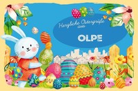 Holzschild 12X18 Cm OstergrüßE Olpe Deko Geschenk Holz Schild