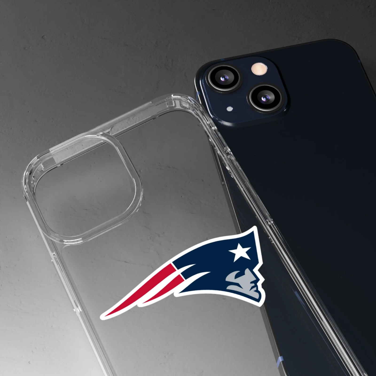 New England Patriots Clear Phone Case for iPhone
