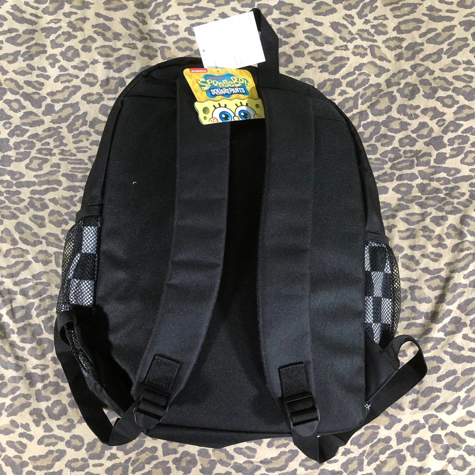 NUEVO Bob Esponja Pantalones Cuadrados y Patrick Negro Mochila Mangas para Laptop Nuevo con Etiquetas Foto 4 de 4