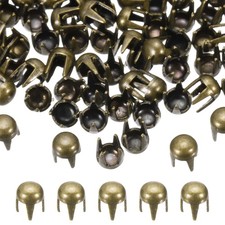 2mm Round Dome Rivet, 180 Pcs Metal Spike Spot Punk Stud, Bronze