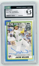2025 Topps Jacob Wilson RC Auto CGC 9.5/10 #90A-JWI 1990 Design Athletics