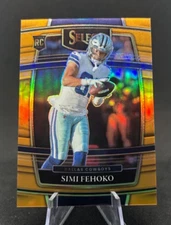 Simi Fehoko 2021 NFL Panini Select 35/49 Orange PrizmConcourse Rookie RC Cowboys