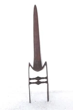 Katar Dagger Tiger Knife 1900s Old Indian Rare Hand Forged Steel Antiques