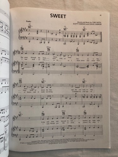 Toby Keith: Shock'n Y'all Songbook (Piano/Vocal/Guitar) - Picture 3 of 5
