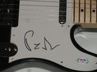 PETE WENTZ SIGNED BLACK ELECTRIC GUITAR FALL OUT BOY PSA COA — photo 2