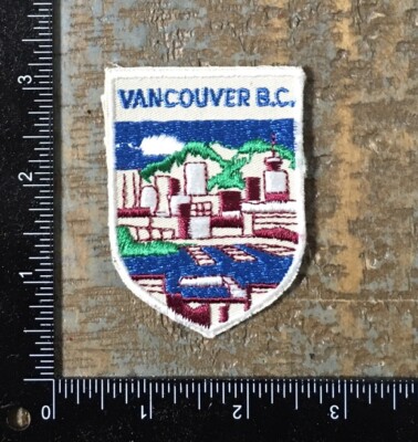 Vintage VANCOUVER BC City Skyline British Columbia Canada Travel Souvenir Patch