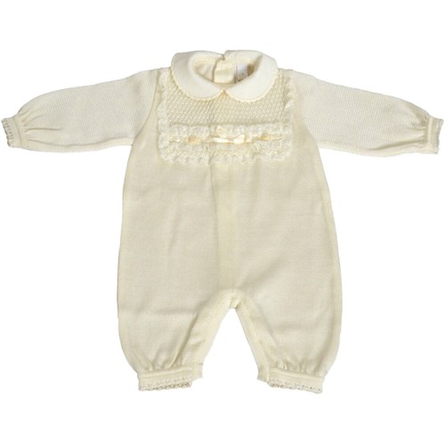 Tutina Intera in Filo Di Cotone Avorio Neonata Creazioni Luana 2101 | eBay