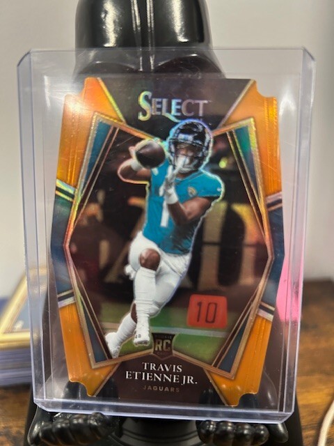 2021 Select Travis Etienne Jr RC Orange Die-Cut Premier Level 233/249