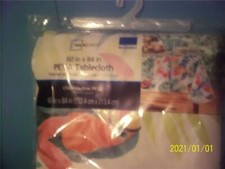 brand new in packagr mainstay 60X84 peva tablecloth rectangle tropical design