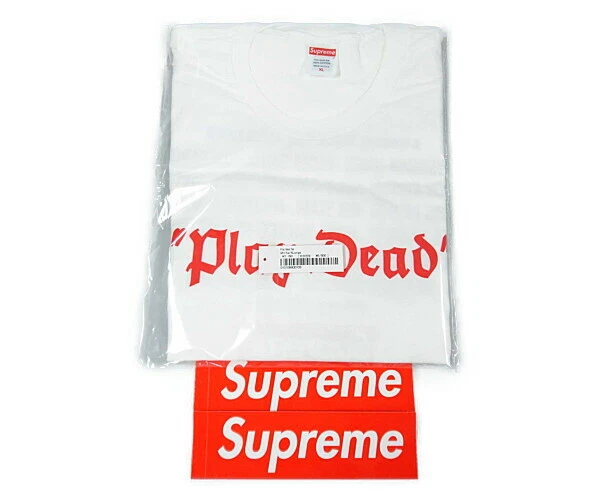 SUPREME 22AW Play Dead Tee blanc XL authentique / 29552