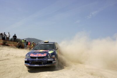 Bernando Sousa Mitsubishi PWRC Action WRC Rally Car 2008 Motor Racing Photo