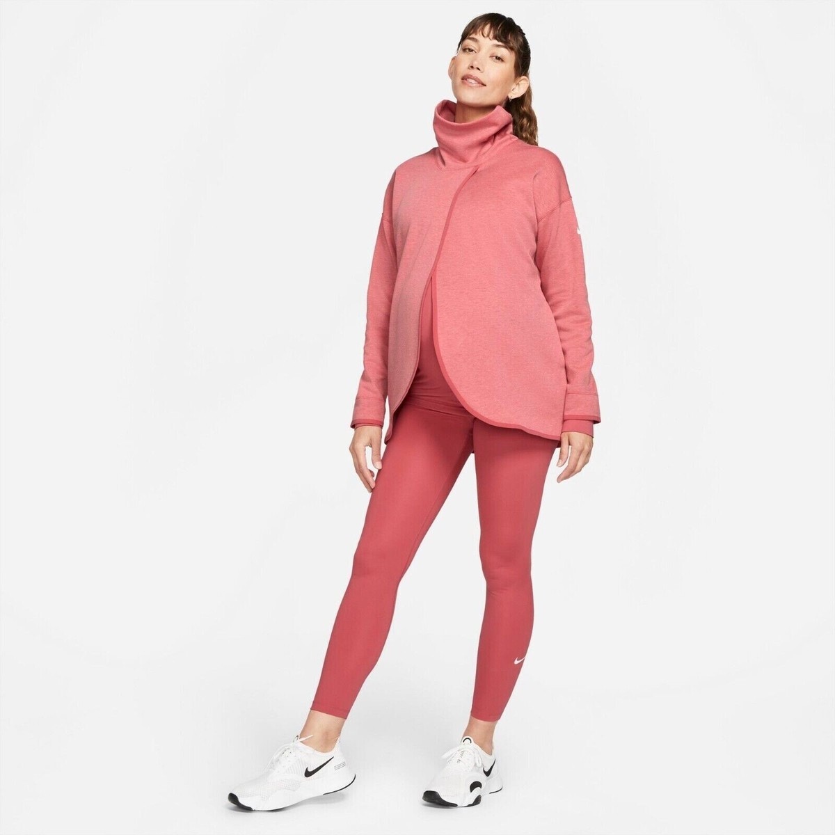 NWT$85 Nike Women's Maternity Reversible Pullover Pink Size S