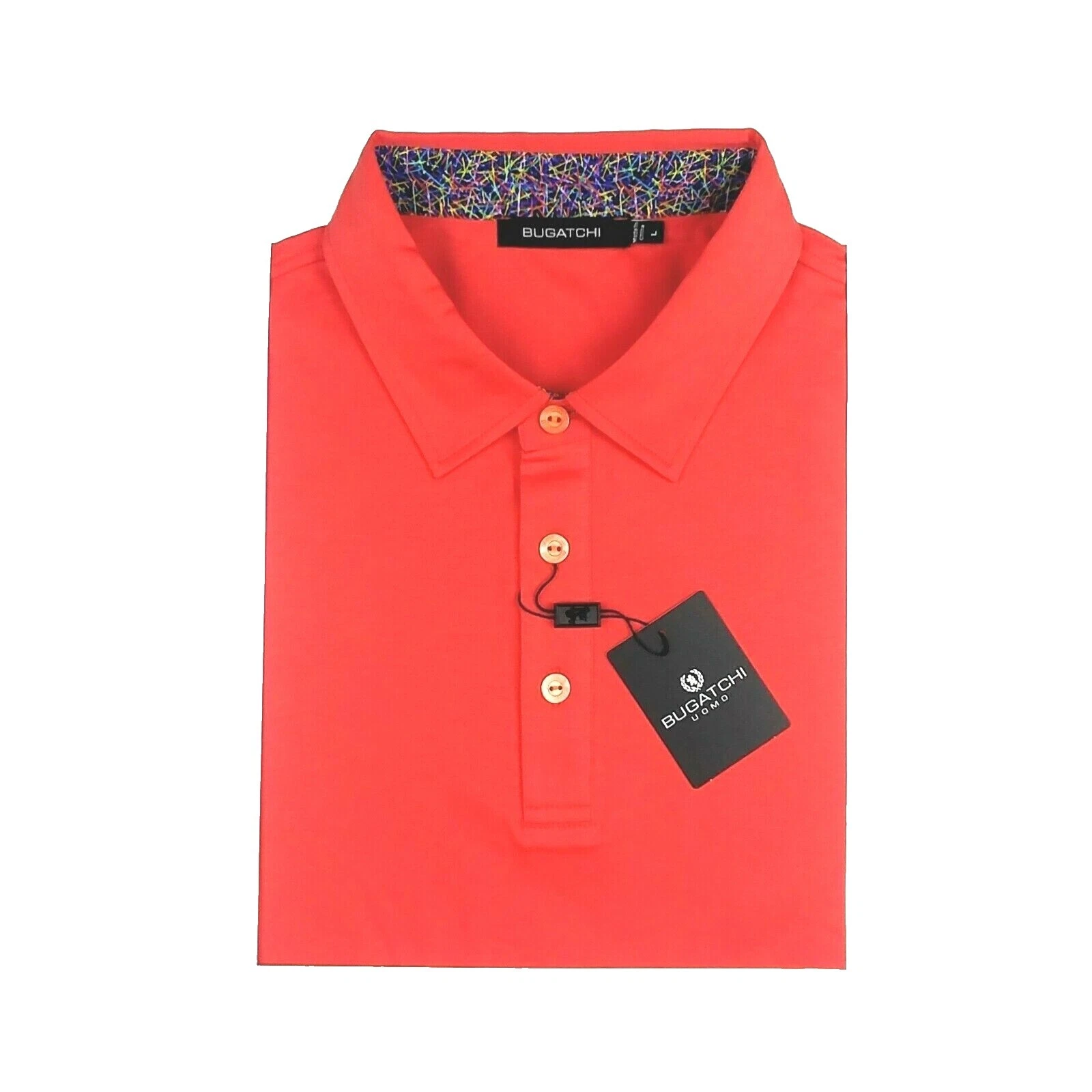 Bugatchi Uomo 棉纯色休闲纽扣衬衫男士