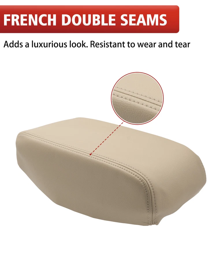 Se adapta a Toyota Avalon 2000-2004 cuero consola central tapa reposabrazos cubierta beige tostado Foto 4 de 4