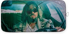 The Big Lebowski the Dude Driving Sunshade for Windshield | Foldable Sun Visor P
