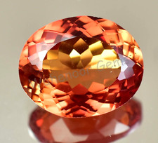 FLAWLESS Natural Imperial Topaz 20.35 Ct Oval Untreated Certified Loose Gemstone