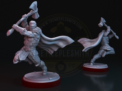 Thunder Axe V3 miniature for tabletop, board games, dioramas...