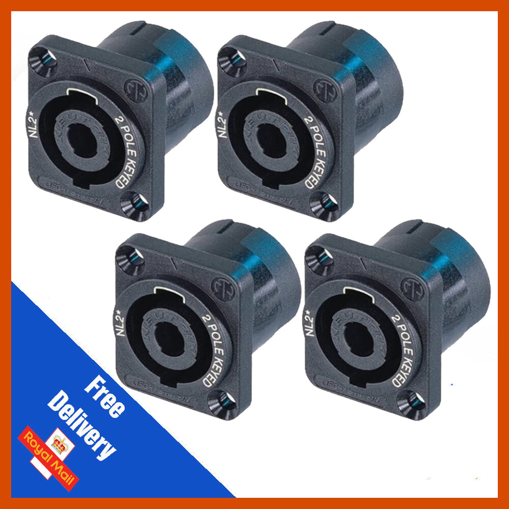 10 x Neutrik NL2MP Speakon 2 Polos Speakon Socket Speakon Chasis D | eBay