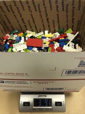 Lego bulk lot 3 lbs. Bricks, Plates, Discs Tires Etc All Kinds Of Sizes Colors
