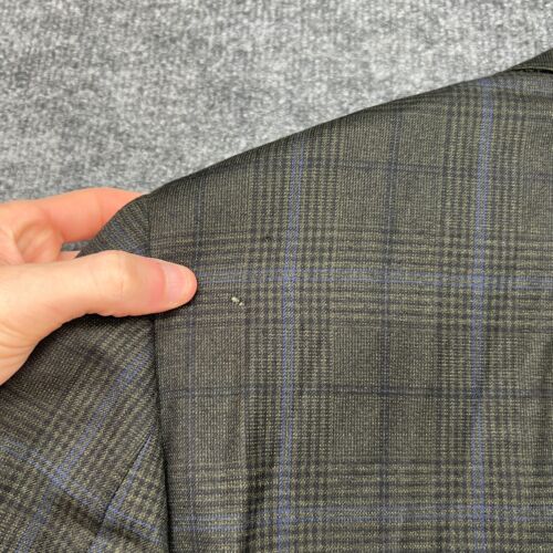 ISAIA Blazer Mens 38 8R Glen Plaid Wool Check Sport Coat Jacket Green *FLAWS* - Picture 21 of 23