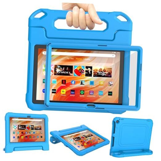 Fire HD 10 & Fire HD 10 Plus Tablet Case for Kids (13th/11th Generation, Blue