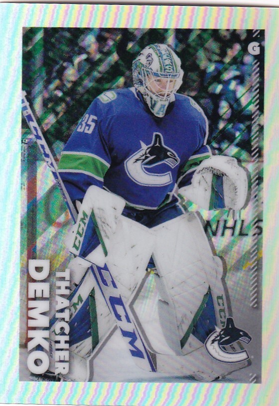 2022-23 Topps Chrome Refractor Sticker #484 Thatcher Demko /99 MADE