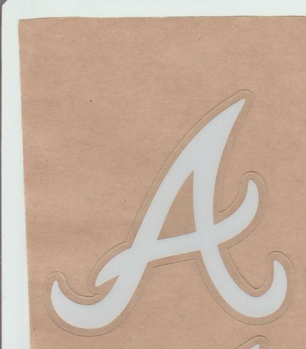 Atlanta Braves FULL SIZE MLB BASEBALL BATTING HELMET DECAL / WINDOW STICKER