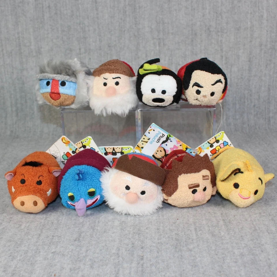 DISNEY TSUM TSUM Plush Stackable Soft Toy New Stuffed Animals 9x Mixed Lot 2010s - Bild 1 von 4