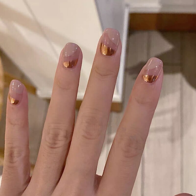 Half French Tip Nails ubicaciondepersonas.cdmx.gob.mx