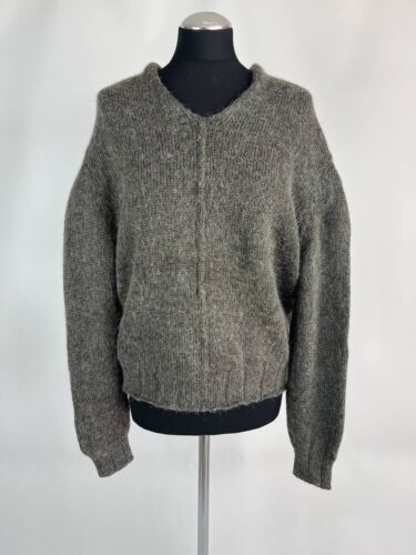 Sudadera con capucha Hannoh Wessel para mujer XL marrón pulóver manga larga cuello en V (0432)