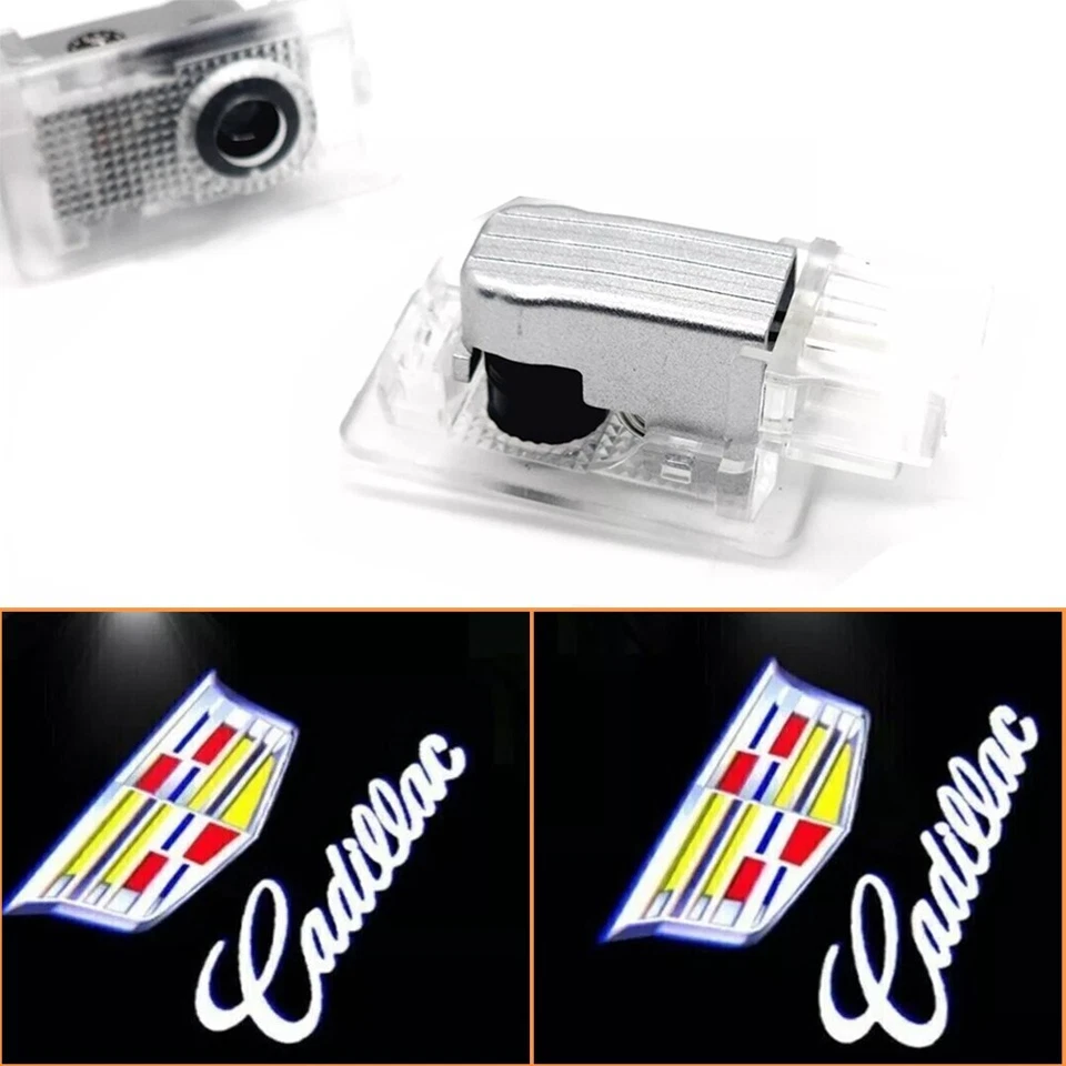 2x Ghost LED Car Door Step Courtesy Shadow Lights For ATS SRX XT5 XTS Mulitcolor Foto 2 de 4