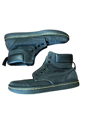 Dr. Martens Maelly Black Canvas Chukka Combat Boot womens 6  display picture 3
