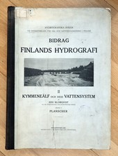 1911 Imperial Ruso FINLANDIA KYMI Río GRAN LIBRO DE ATLAS HIDROGRAFÍA con mapas