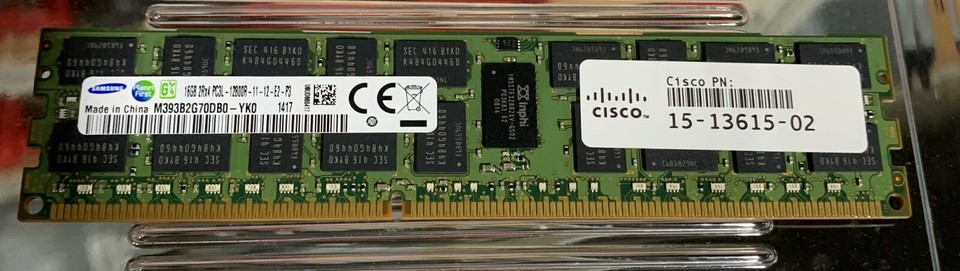 Cisco 16GB UCS MR 1X162RZ A Memory M3 2Rx4 DDR3 1866MHz PC3 14900R