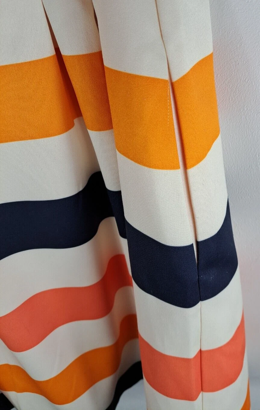 VETEMENTS Womens Vince Camuto Dress Striped Lined Sleeveless Activewear Pockets Size 8