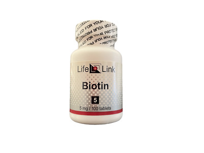 LifeLink's Biotin | 5 mg x 100 tablets | Skin Health, Metabolism