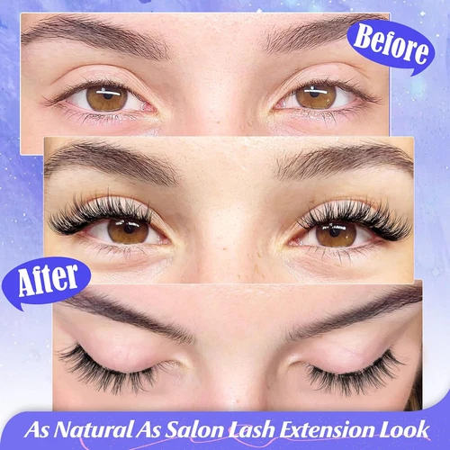 Reusable Natural Magnetic Eyelashes with Applicator No Glue Needed Lashes Kit US - Picture 7 of 16