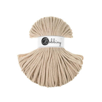 Bobbiny PREMIUM Flechtkordel 5mm geflochten Warm Beige 100m