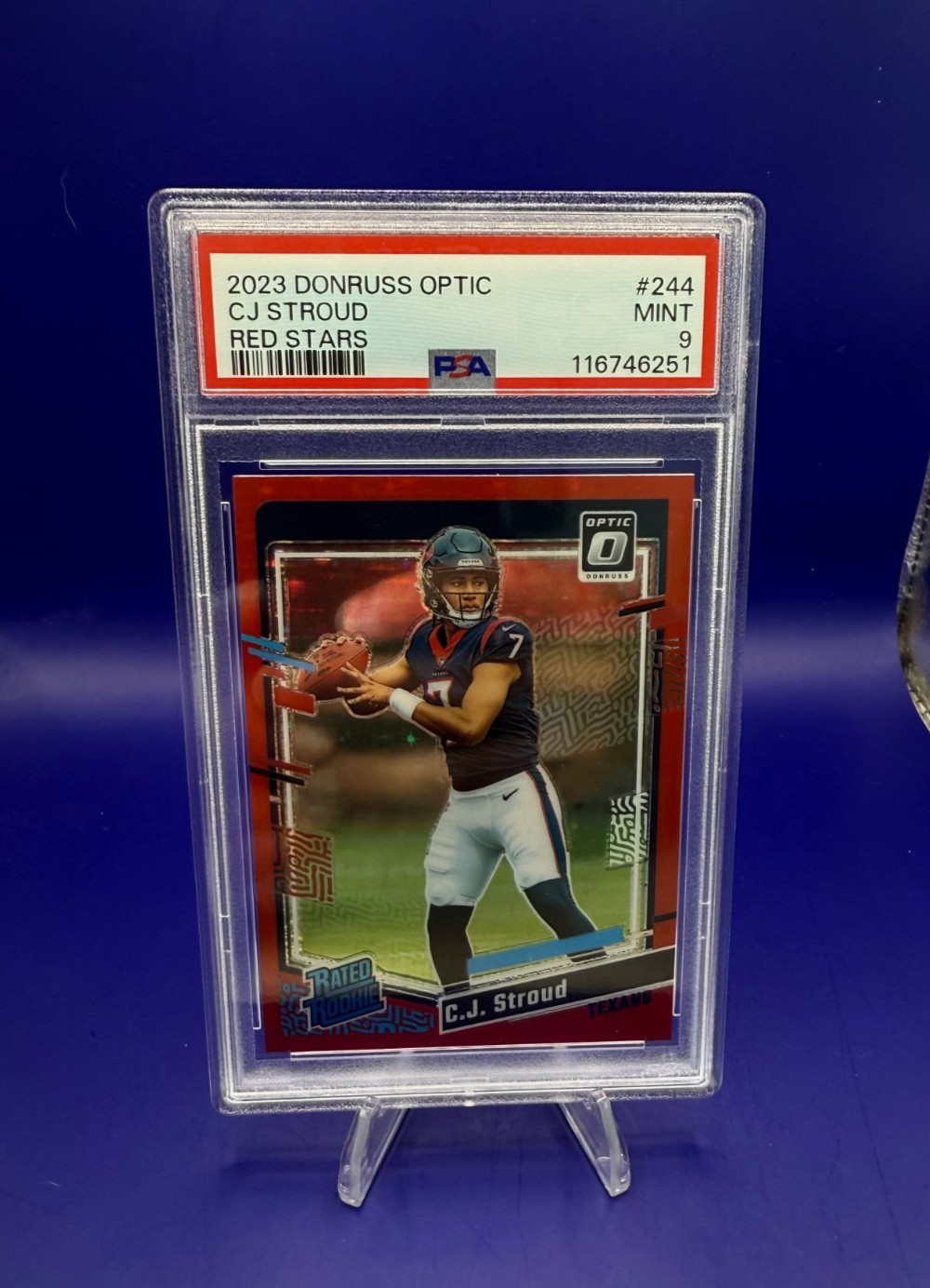 2023 Donruss Optic Red Stars #244 CJ Stroud Rated Rookie SP