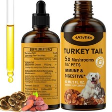 Turkey Tail Mushroom for Dogs - Faster Absorption 2000mg Turkey Tail Mushroom...