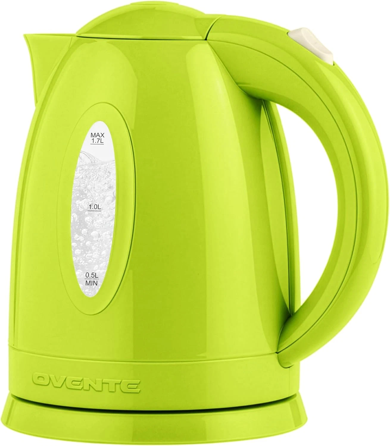 OVENTE Electric Kettle, 1.7L Fast Boiling Water Heater for Coffee or Tea, BPA Fr