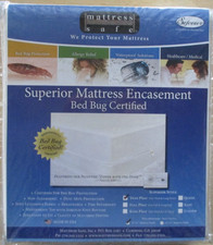 Sofcover Zipper Mattress Safe Encasement Twin/Twin Long NIP Bed Bug Protection