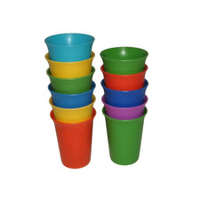 11 Vtg 70's Tupperware Sippy Bell 7 Oz Children's Tumblers Cups 109 Odd Lot