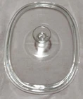 Pyrex DC-1 1/2-C Clear Glass Oval Lid For CorningWare French White 1.5QT Dish