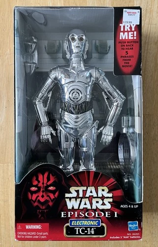 Vintage Star Wars Episode 1 Action Collection Electronic TC-14. 12 inches Height